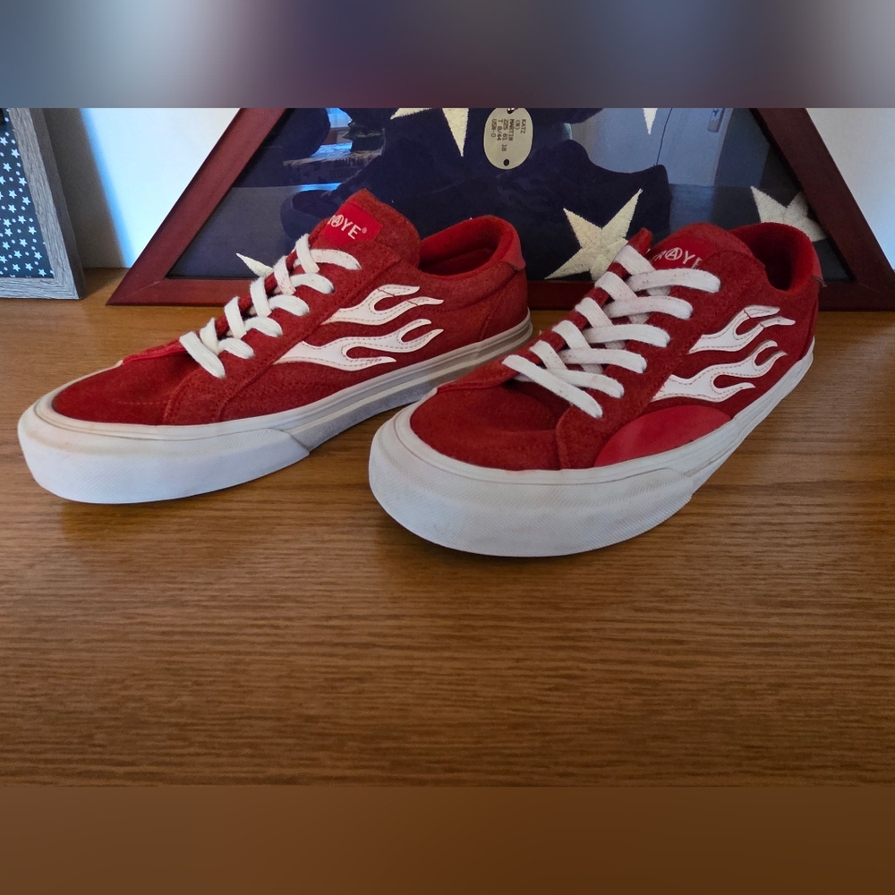 Red Flame Straye Skate Sneakers